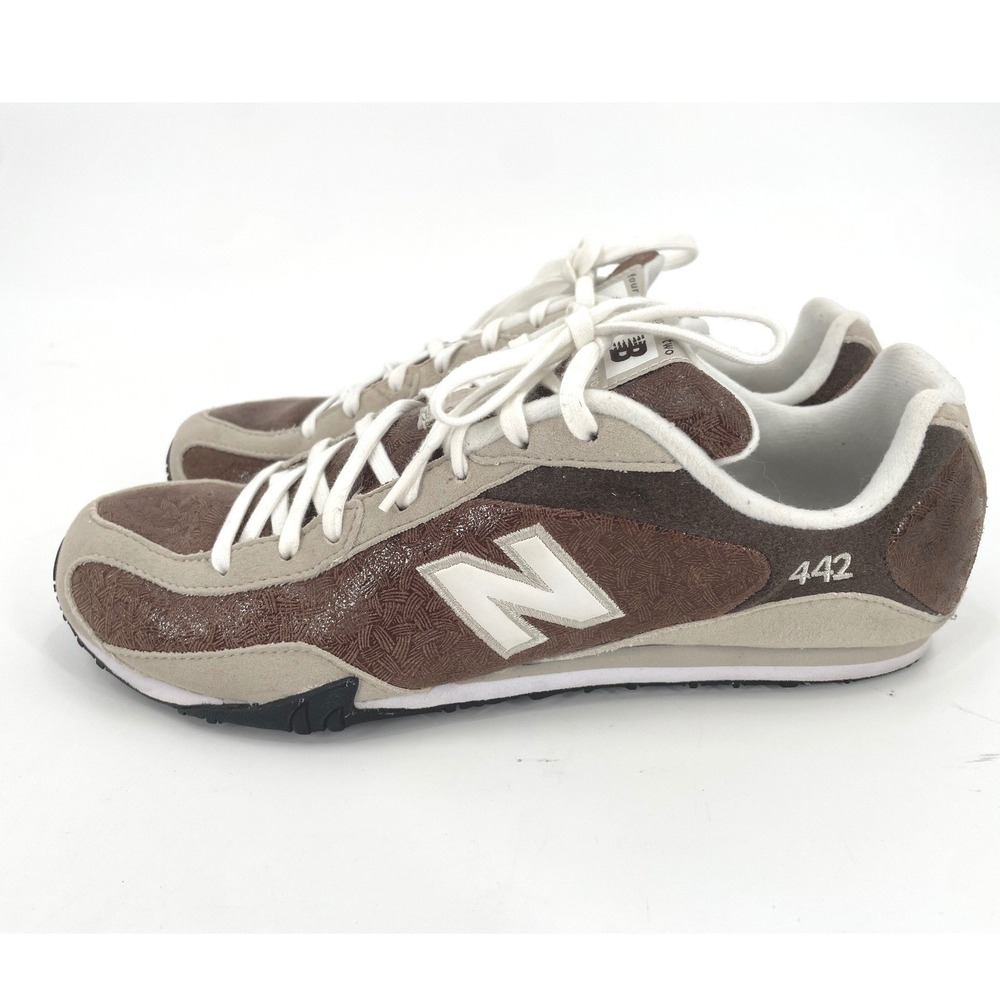 New Balance 442 Sneakers Womens 10 Brown Tan Suede Retro Sporty Classic VTG Y2K